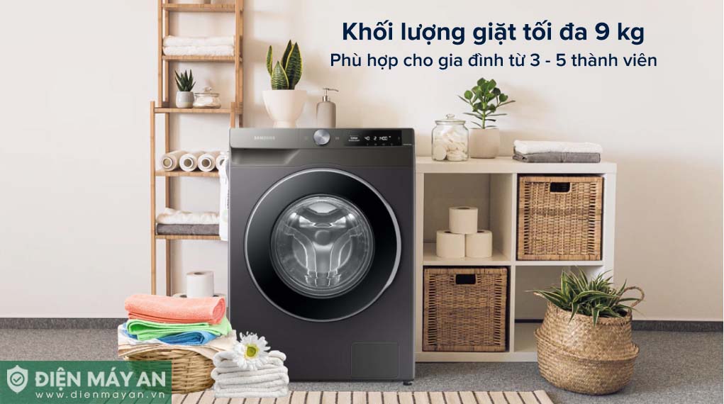 Máy Giặt Samsung Inverter 9 Kg WW90T634DLN/SV